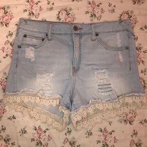 Altar’d State high waisted denim shorts